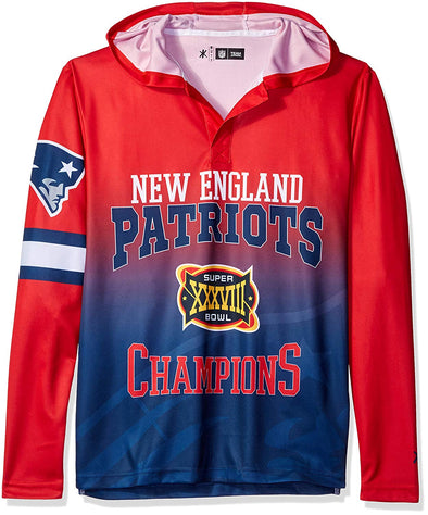 Forever Collectibles NFL Men's New England Patriots Super Bowl Champions Hooded Tee