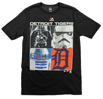 MLB Youth Detroit Tigers Star Wars Main Character T-Shirt, Black