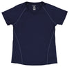 Reebok Speedwick Womens Fitted Athletic S/S V-neck Shirt, NvyBlue