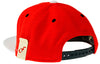 Flat Fitty Family Matters Snapback Cap Hat, Red and Black, One Size