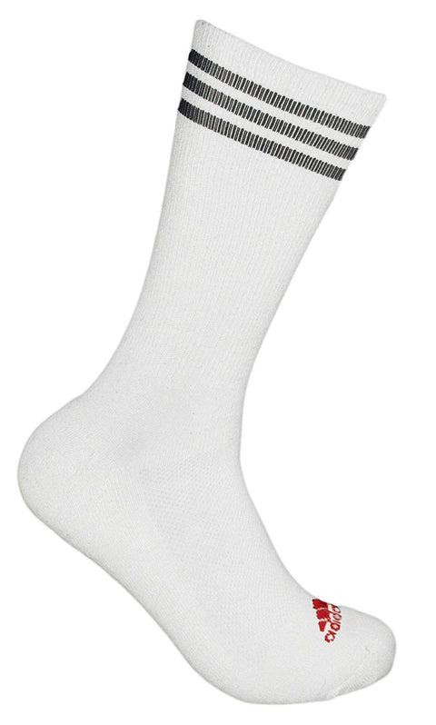 Adidas Men's 2 Pack Tour Performance Crew Socks, White