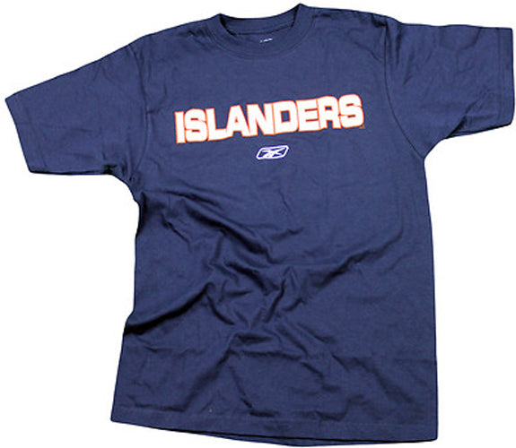 Reebok NHL Hockey Men's New York Islanders Team Logo T-Shirt, Navy