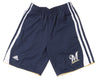 Adidas MLB Kids Milwaukee Brewers Batters Choice Shorts, Navy