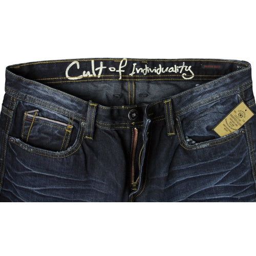 Cult of Individuality Men's Rocker Slim Navy Jean Pants