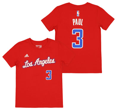 Adidas NBA Youth (8-20) Los Angeles Clippers Chris Paul #3 Game Time T-Shirt
