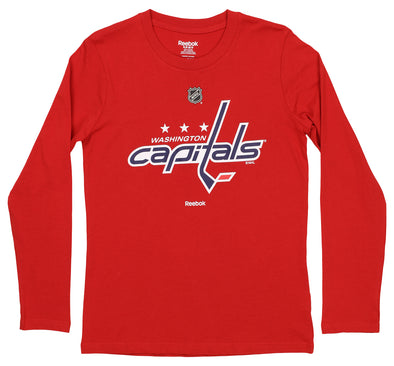 Reebok NHL Youth (8-20) Washington Capitals Long Sleeve Team Logo Shirt