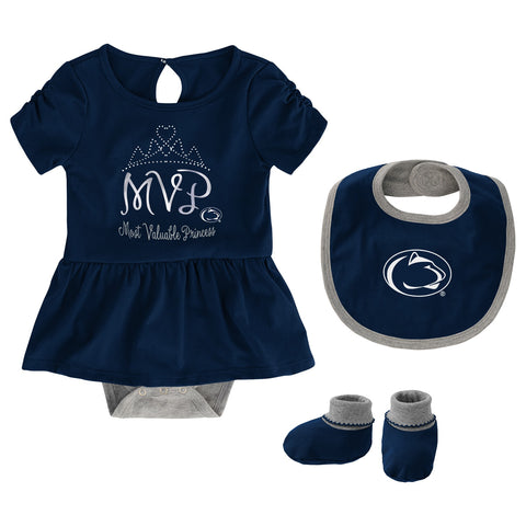 Outerstuff NCAA Infant Girls Penn State Nittany Lions MVP Three Piece Set
