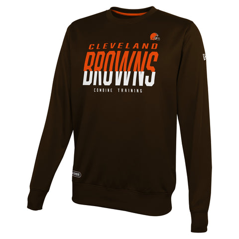 New Era Cleveland Browns NFL Men's Pro Style Long Sleeve Sweater, Brown