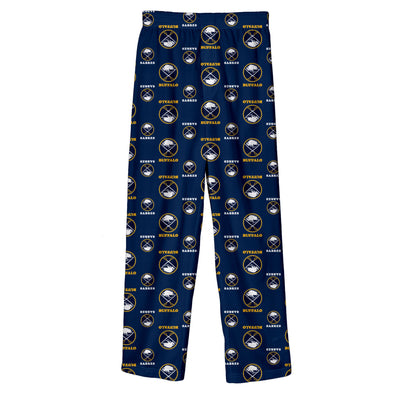 Outerstuff NHL Buffalo Sabres Boys Youth Team Colored Printed Pant, Navy