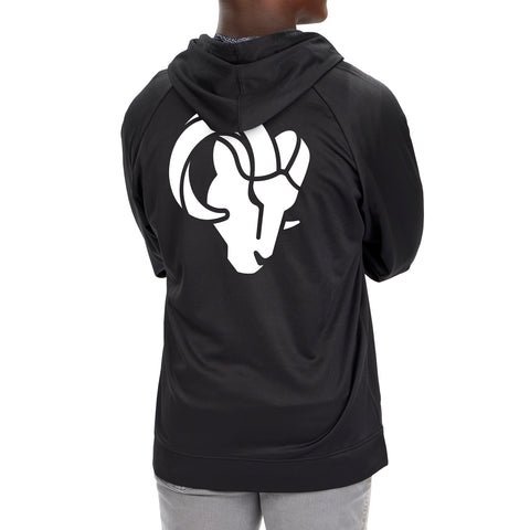 Zubaz Men's NFL Los Angeles Rams Full Zip Viper Print Fleece Hoodie