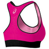 Asics Women's The Smuggler Sports Bra Athletic Bra, Pink Glow / Black