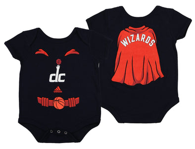 Adidas NBA Infants Washington Wizards Super Player Short Sleeve Creeper, Navy