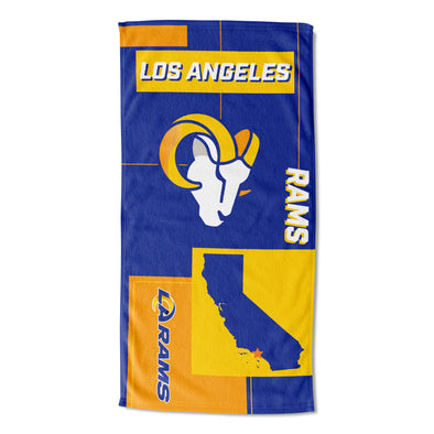 Northwest NFL Los Angeles Rams State Line Beach Towel