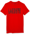 Lacoste Sport Men's Short Sleeve Graphic Cotton Blend T-Shirt, Color Options