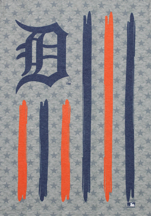 Forever Collectibles MLB Men's Detroit Tigers Big Logo Flag Tee