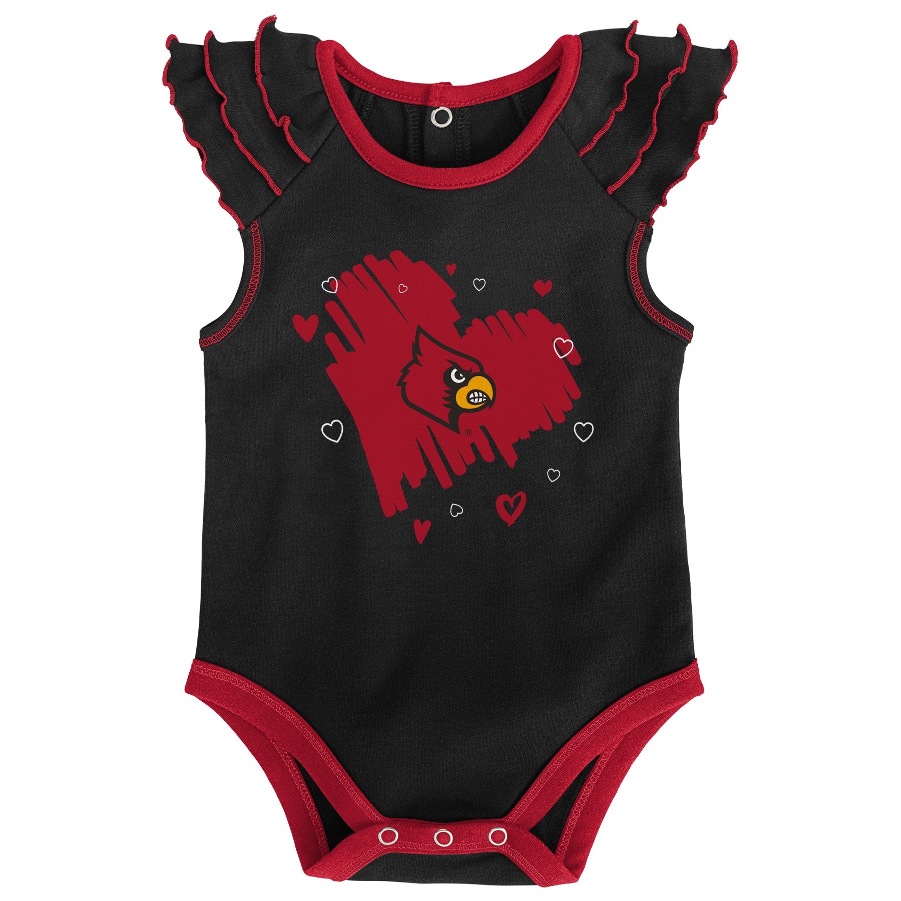 Louisville Cardinals Team Apparel BABY One-Piece Bodysuit Size 6