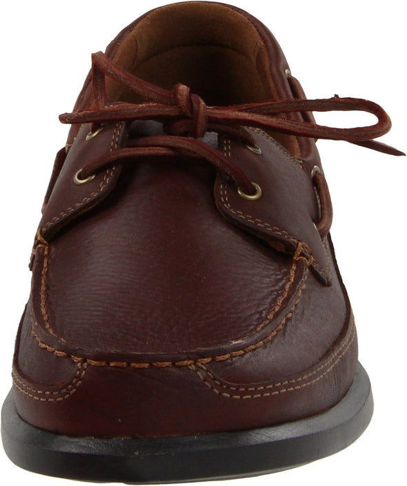 Dunham by New Balance Men's AFT 2-Eye Slip On Boat Leather Shoes
