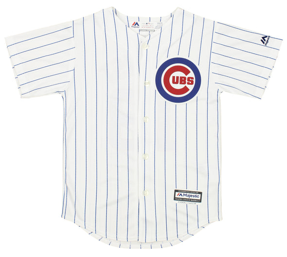 Outerstuff Chicago Cubs Ben Zobrist #18 MLB Youth Cool Base Home Jersey, White