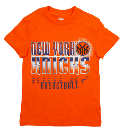 NBA Basketball Kids / Youth New York Knicks Extreme Logo T-Shirt - Orange