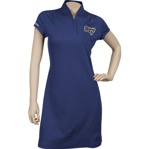 Reebok St. Louis Rams NFL Football Women's Casual Polo Dress, Blue