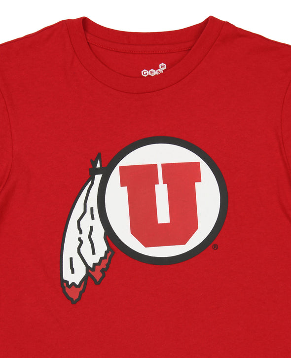 Outerstuff NCAA Youth (8-20) Utah Utes Team Logo Long Sleeve Shirt
