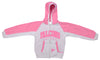 Reebok NFL Youth Girls Atlanta Falcons Hoodie Hooded Sweatshirt - White / Pink