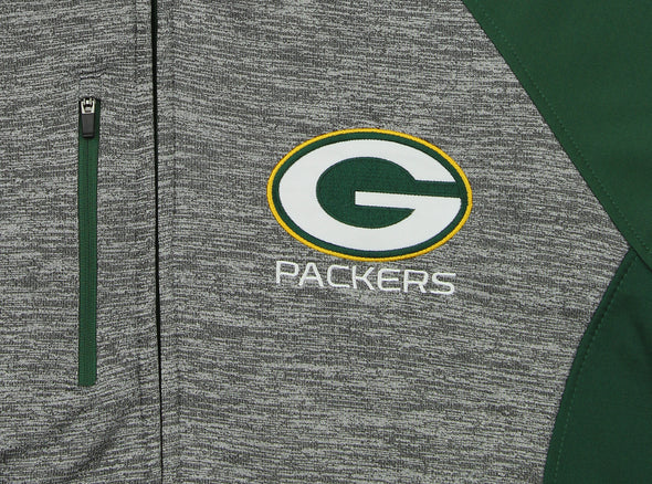 G-III Sports Men's NFL Green Bay Packers Solid Fleece Full Zip Hooded Jacket