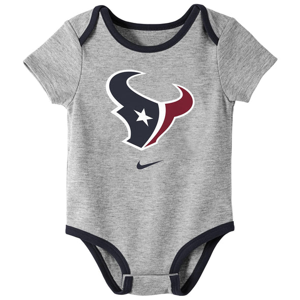 Nike NFL Infant Newborn Houston Texans Nostalgic Icon Creeper 3-Pack Set