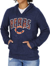 Zubaz NFL Women's Chicago Bears Marled Soft Hoodie