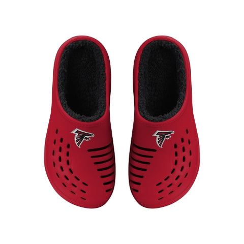 FOCO NFL Men's Atlanta Falcons Sherpa Lined Big Logo Clogs
