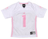 adidas Boise State Broncos NCAA Youth Girl's #1 Fashion Jersey Shirt, White/Pink