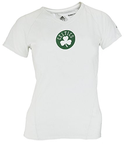 Adidas NBA Women's Boston Celtics Short Sleeve Climalite T-Shirt, White