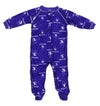 NCAA Little Boys Northwestern Wildcats Infant/Toddlers Raglan Zip-up Coverall Sleeper