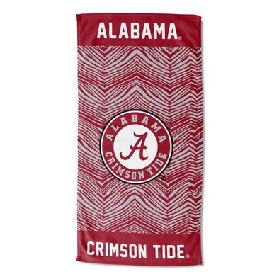 Northwest NCAA Alabama Crimson Tide State Line Beach Towel, 30x60