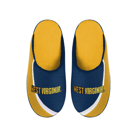 FOCO NCAA Men's West Virginia Mountaineers 2022 Big Logo Color Edge Slippers