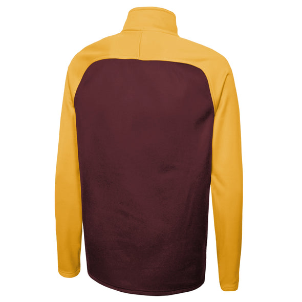 Outerstuff NFL Men's Washington Commanders O-Line Performance 1/4 Zip Fleece Top