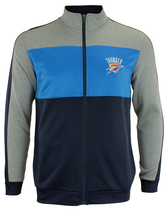 OuterStuff NBA Youth Oklahoma City Thunder Performance Full Zip Stripe Jacket