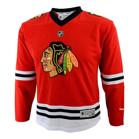 Reebok NHL Youth Boys Chicago Blackhawks Red Replica Blank Jersey