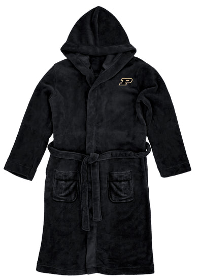 Northwest NCAA Men's Purdue Boilermakers Hooded Silk Touch Robe, 26" x 47"