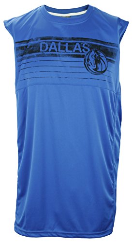 Zipway NBA Basketball Men's Dallas Mavericks Sleeveless Muscle Shirt, Blue