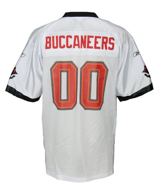 Reebok NFL Football Men's Tampa Bay Buccaneers Team Replica Jersey - White