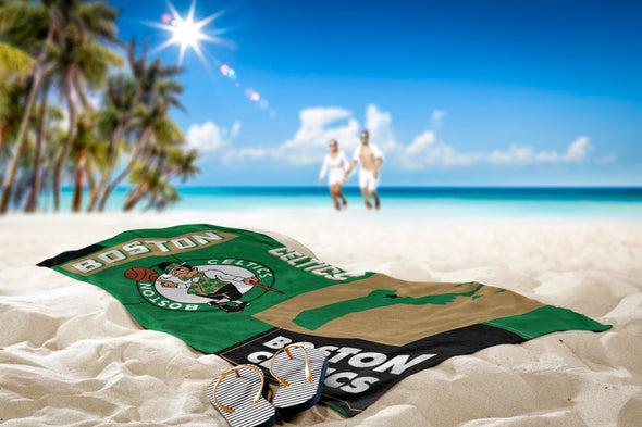 Northwest NBA Boston Celtics State Line Beach Towel