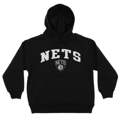 OuterStuff NBA Youth Brooklyn Nets Fleece Pullover Hoodie, Black