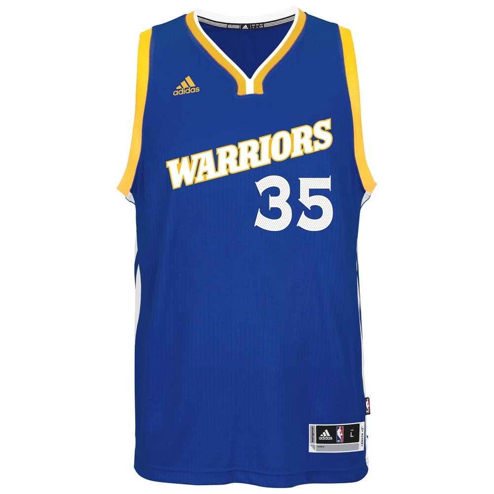 Adidas NBA Men&s Golden State Warriors Kevin Durant #35 Swingman Jersey