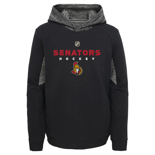 Outerstuff Ottawa Senators NHL Boys Youth (8-20) Hyper Physical Hoodie, Black