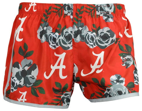 FOCO NCAA Women's Alabama Crimson Tide Floral Running Shorts