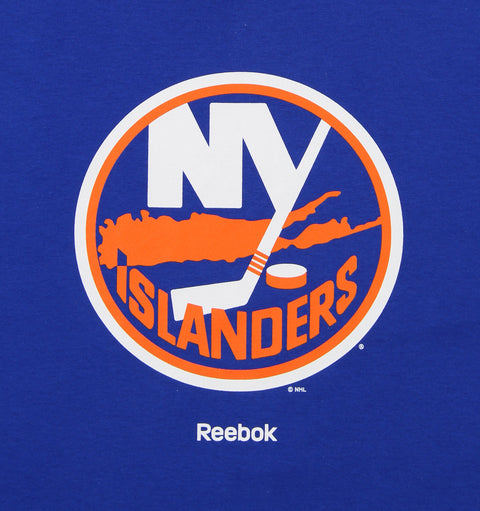 Reebok NHL Hockey Men's New York Islanders Jersey Crest Tee, Blue