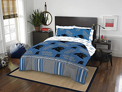 Northwest NFL Carolina Panthers Rotary Bed in a Bag Set