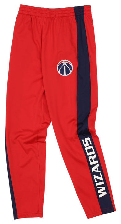 OuterStuff NBA Youth Boys Side Stripe Slim Fit Performance Pant, Washington Wizards