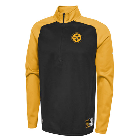 New Era NFL Men's Pittsburgh Steelers O'Line Half Zip Pullover